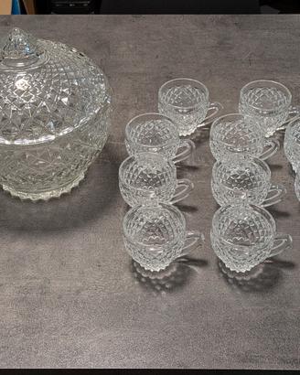 Set vintage originale Walther Kristallglas