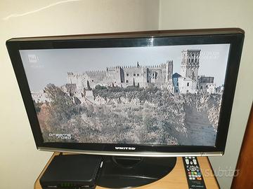 TV UNITED 22" lcd tvd9195 con convertitore audio