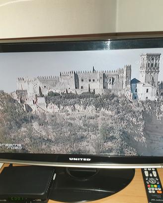 TV UNITED 22" lcd tvd9195 con convertitore audio