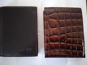 Portafogli uomo vera pelle e similpelle