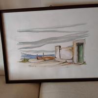 2 quadri d' autore 84 firmati cornice artigianale