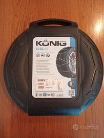 KONIG catene da neve mai montate nuove CG-9