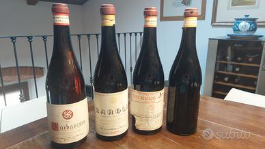 Lotto 4 Bottiglie Vintage Barolo e Barbaresco