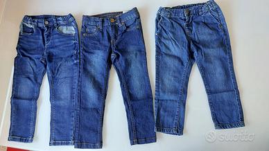 Jeans bambino tg 98 - 3 pezzi