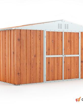 Box lamiera deposito Acciaio 403x269 fin legno