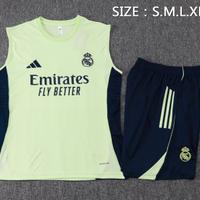 Real Madrid smanicato e pantaloncino adidas verde
