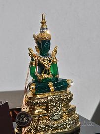 Statua  Buddha Oro 24k e pietre preziose handmade