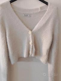 ✨ Cardigan bianco Stradivarius taglia S come nuovo