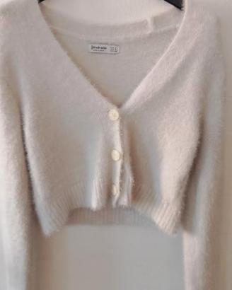 ✨ Cardigan bianco Stradivarius taglia S come nuovo