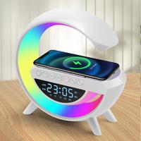 Wireless LED Speaker Bluetooth Orologio Lampada