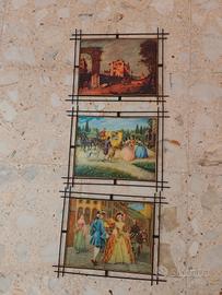 quadri con cornice in metallo