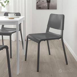 Set 6 Sedie IKEA Teodores – 3 Bianche + 3 Nere