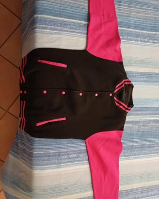 felpa bottoni fucsia tg M