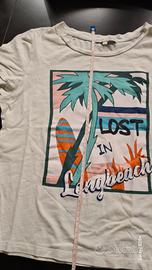 tris di magliette estive,tg 15anni.1 verd,2 bianch