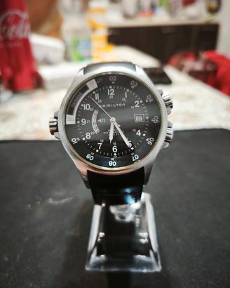 Hamilton khaky navy gmt automatico 