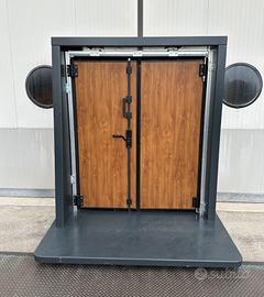 Portone a libro finto legno 1500 x H 2030