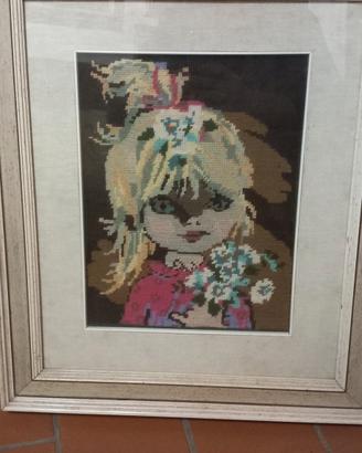 Splendido Punto Croce Vintage originale anni '80 