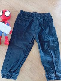 Pantaloni leggeri blu taglia 86 cm 