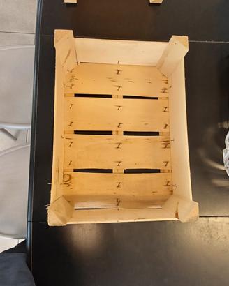 Cassette legno per confezione natalizia 
