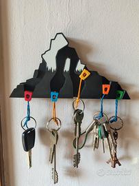 porta chiavi a forma di montagna con nuts