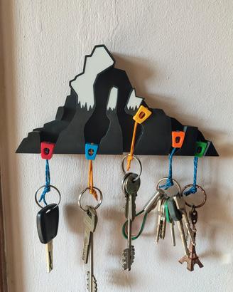 porta chiavi a forma di montagna con nuts