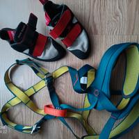 Set arrampicata bambino/ragazzo – Scarpe n.38 + im