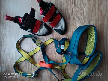Set arrampicata bambino/ragazzo – Scarpe n.38 + im