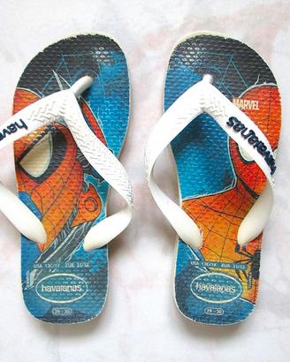 HAVAIANAS 31 32 uomo ragno spyderman bambino mare