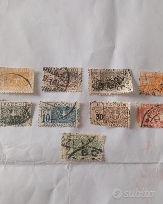 francobolli posta pneumatico 1921