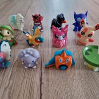 Lotto 12 Minifigures RARE Pokémon Kids Bandai JAP