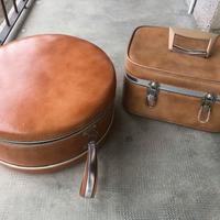 beauty e cappelliera vintage in pelle