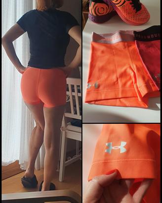 Pantaloncino sport Under Armour donna xs arancione