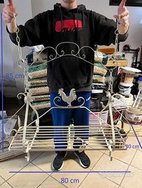 Mensola sospesa soffitto in metallo