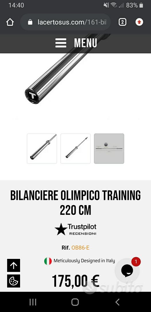 Bilanciere Olimpico Training 220 cm Lacertosus