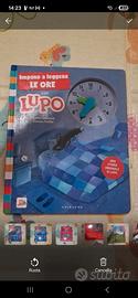 libro imparo a leggere l'ora con Lupo