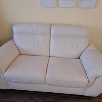 Divano Natuzzi in pelle due posti
