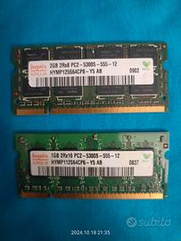 Memoria RAM DDR2  3 GB