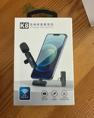Microfono Wireless K8 USB-C