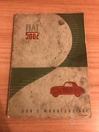 Libretto uso manutenzione Fiat 500 C Topolino 1950