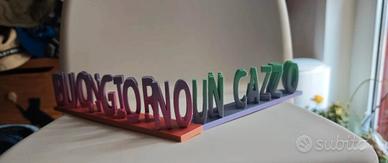 scritta reversibile buongiorno un caz.. 