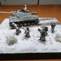 Diorama 1:35 caccia carri tedesco Marder II Russia