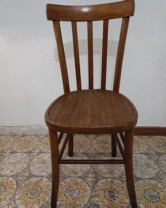 Sedia in legno anni 40-50 vintage 