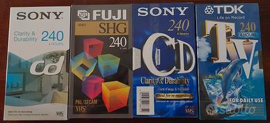 Videocassette vergini WHS 240 minuti