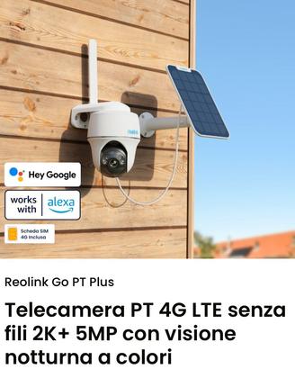 Telecamera Reolink con sim e pannello solare