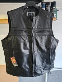 Gilet in pelle taglia XXL