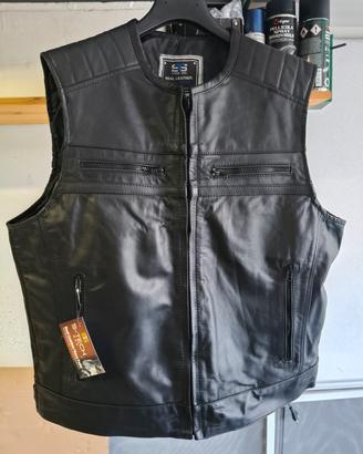 Gilet in pelle taglia XXL