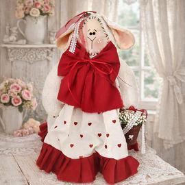 Pecorella fermaporta fatta a mano in  stile shabby