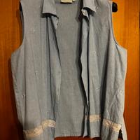 Camicia smanicata azzurra - Caporiccio