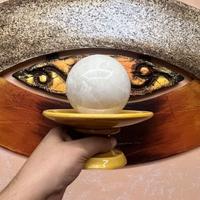 Sfera in argilla bianca Dorodango ispirazione