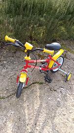bicicletta 12 bambini rossa DINO